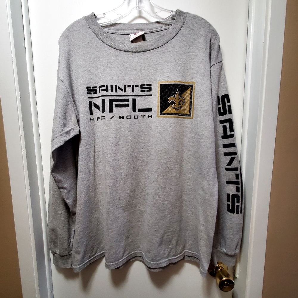 NFL Saints Shirt Mens Medium Football NFC/South New Orleans Graphic Printed